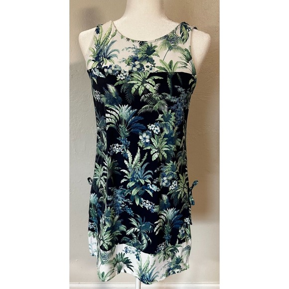 Tommy Bahama Art of Palms‎ High-Neck Romper UPF 50+ Women Size XS Pre-Owned EUC